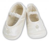 Girls Silk Christening shoes