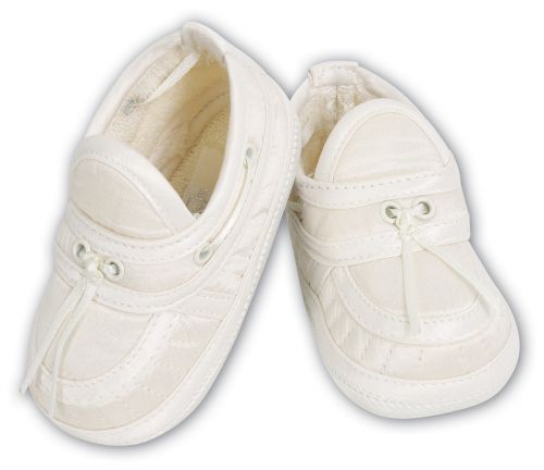 Boys loafer christening shoes