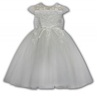 Sarah Louise Embroidered and beaded christening dress