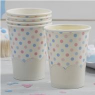 Spotty Paper Cups in Pink and Blue