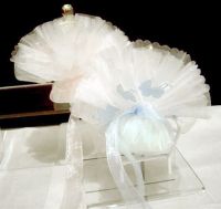Crystal Tulle with Pram Motif Children's Favour