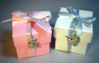 Children's Christening Favour Box with Charm