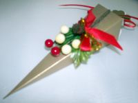 Cone Shape Christmas Favour with Bells
