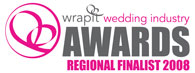 wrapit Wedding Industry Awards Regional Finalist 2008